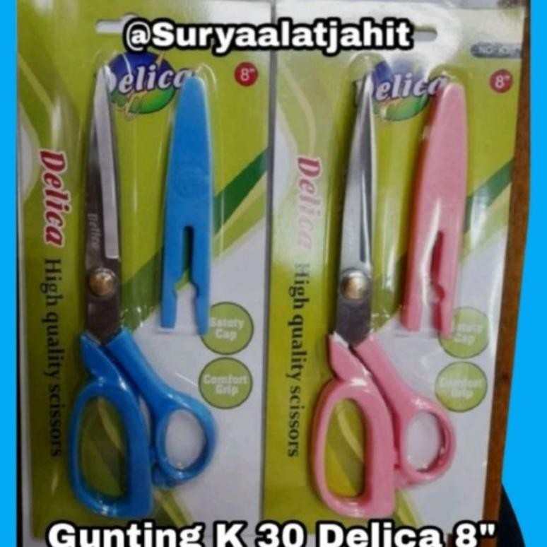 

Gunting Delica K-30 (8in) ada penutup gunting =rp.21.000/1pcs RB2
