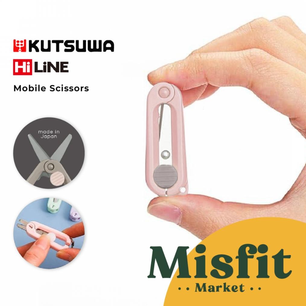

Kutsuwa HiLINE Mobile Scissors LIGHT Color Series Gunting Mini Hi-Line RB3