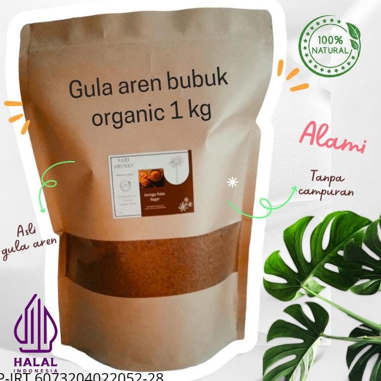 

Gula Aren Bubuk Murni Tanpa Campuran 1kg Nugi