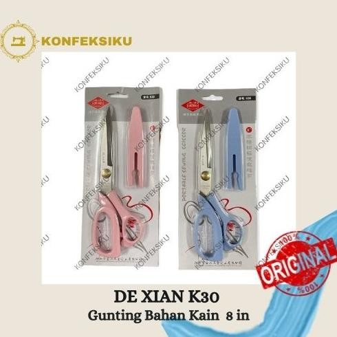 

Gunting Potong Kain dengan tutup / Gunting DE XIAN K 30 - 8inch RB2
