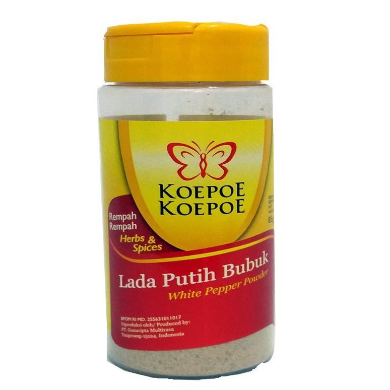 

KoePoe KoePoe LADA PUTIH 85 GR Bumbu Rempah Bubuk White Pepper Powder Nugi