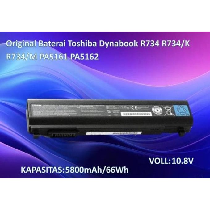 Termurah Original Baterai Toshiba Dynabook R734 R734/K R734/M Pa5161 Pa5162