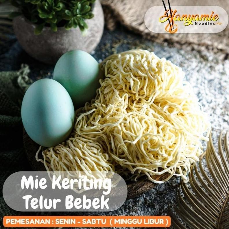 

Mie Ayam Bakmi Mentah Hanyamie Dengan Telur Bebek Isi 10 Pcs Nugi