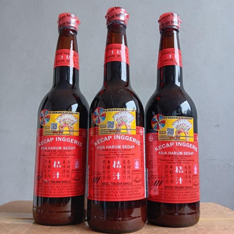 

Kecap Inggeris Asia Harum Sedap 620ml / Kecap Inggris 620ml (HALAL MUI) Nugi