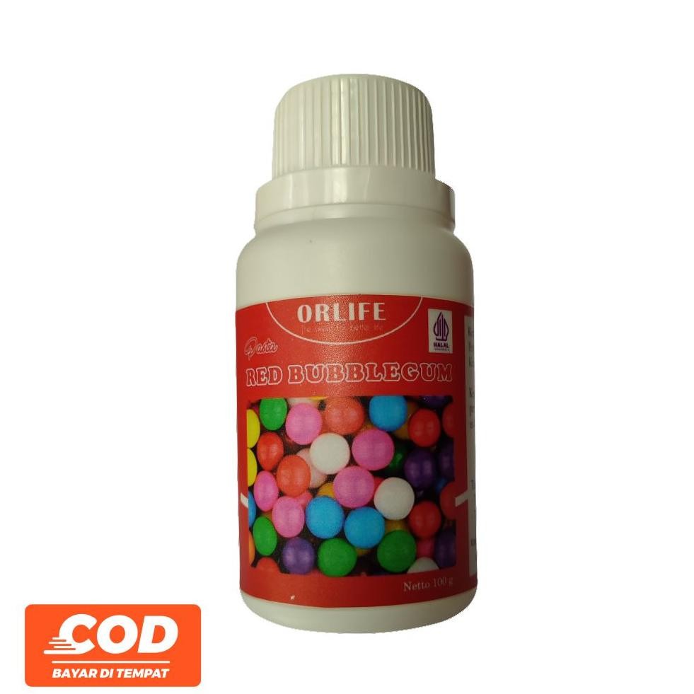 

Pasta Rasa Red Bubblegum Atau Permen Karet Merah 100 Gram Orlife Nugi