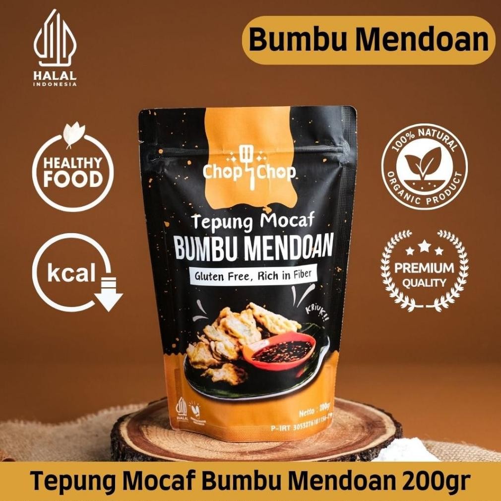 

Chop Chop Tepung Mocaf Mendoan - Gluten Free Organik - Tepung Sehat Rendah Kalori 200gram Nugi