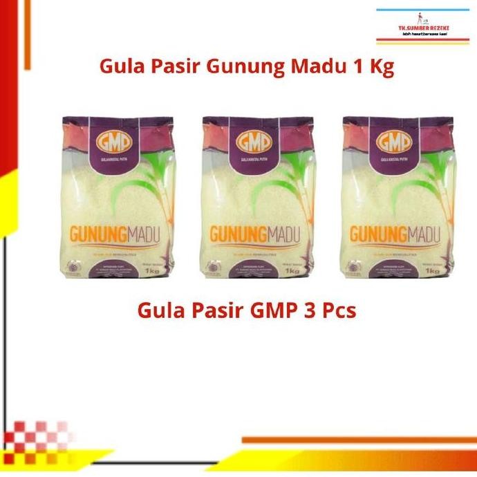 

[PAKET HEMAT ISI 3] Gula Pasir GMP Gunung Madu 1 Pcs PROMO MURAH / GMP Gula Pasir Gunung Madu 1 Pcs PROMO MURAH DS