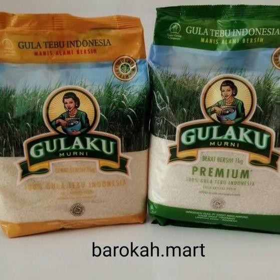 

Gula Gulaku kuning tebu atau premium hijau 1 kg atau 1/2kg (500gr) Nugi