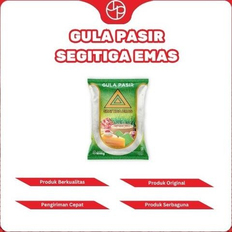 

Gula Pasir Segitiga Emas Kemasan 1 Kg Gula Berkualitas Tinggi Nugi