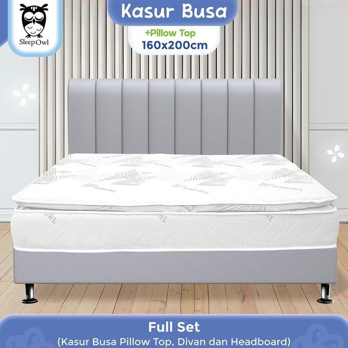 Dipan divan sandaran untuk springbed atau kasur (160x200) -BOSTON