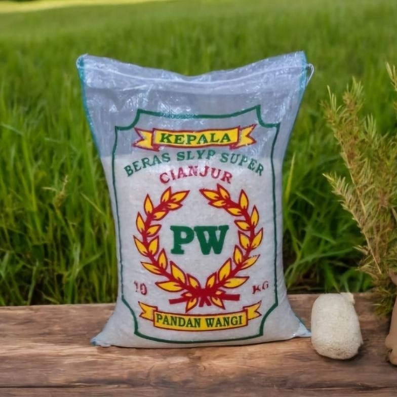 

Beras Wangi Cap PW Cianjur 10kg Pulen Harum Nugi
