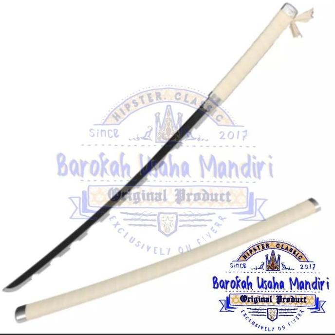 Stok Sj Mainan Pedang Kayu Cosplay Anime Kimetsu No Yaiba Inosuke