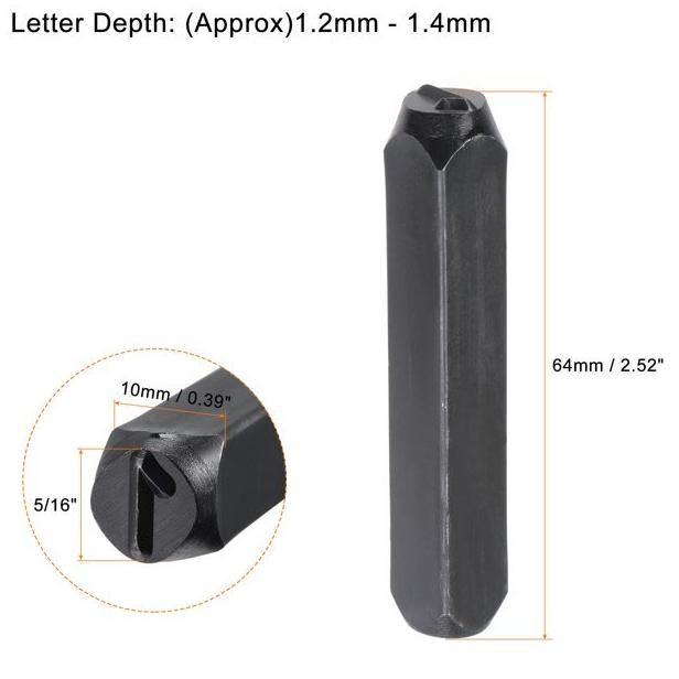 

8mm Stempel Cetakan Huruf Nomor Number Letter Punch Set 36pcs Angka Dan Huruf Ketok Besi Printing Tool Numbers Alphabets Ukuran 8mm Steel Stamp RB3