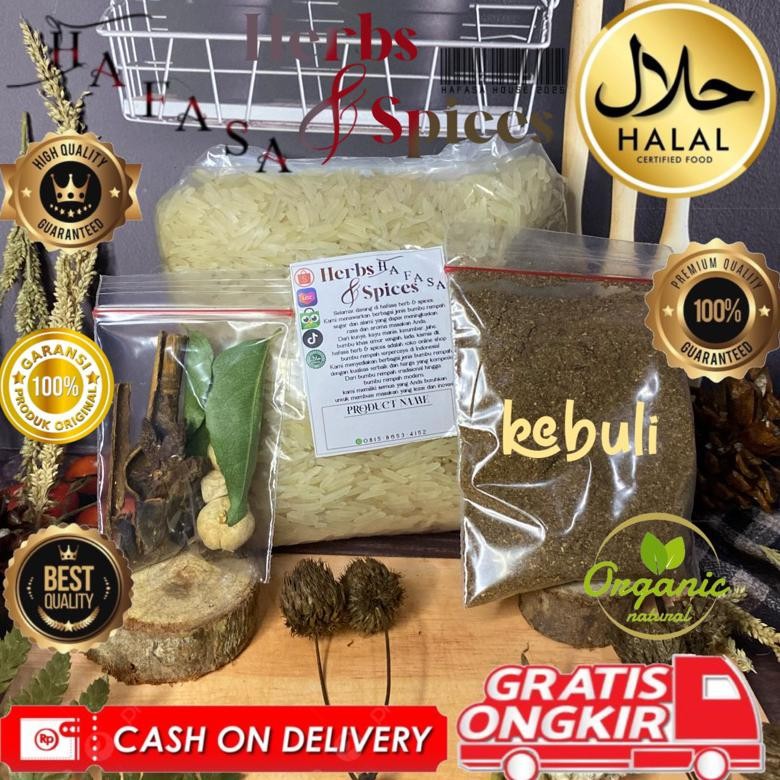 

1kg beras + bumbu instan GRATIS rempah campur & daun kari (beras basmati) Nugi