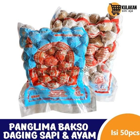 

Panglima Bakso Sapi & Ayam 700gr Isi 50pcs Nugi
