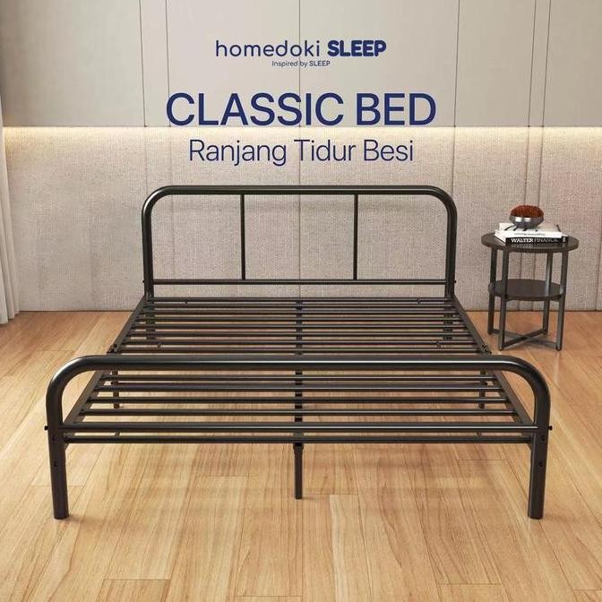 Homedoki Classicbed Series / Divan Besi / Dipan / Tempat Tidur Besi / 180x200