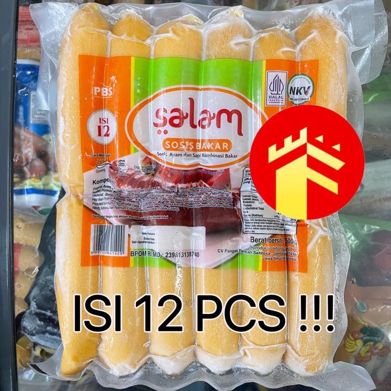 

Salam Sosis Bakar Mini 12 Pcs Sosis Sapi Dan Ayam Salam 500 Gr Nugi