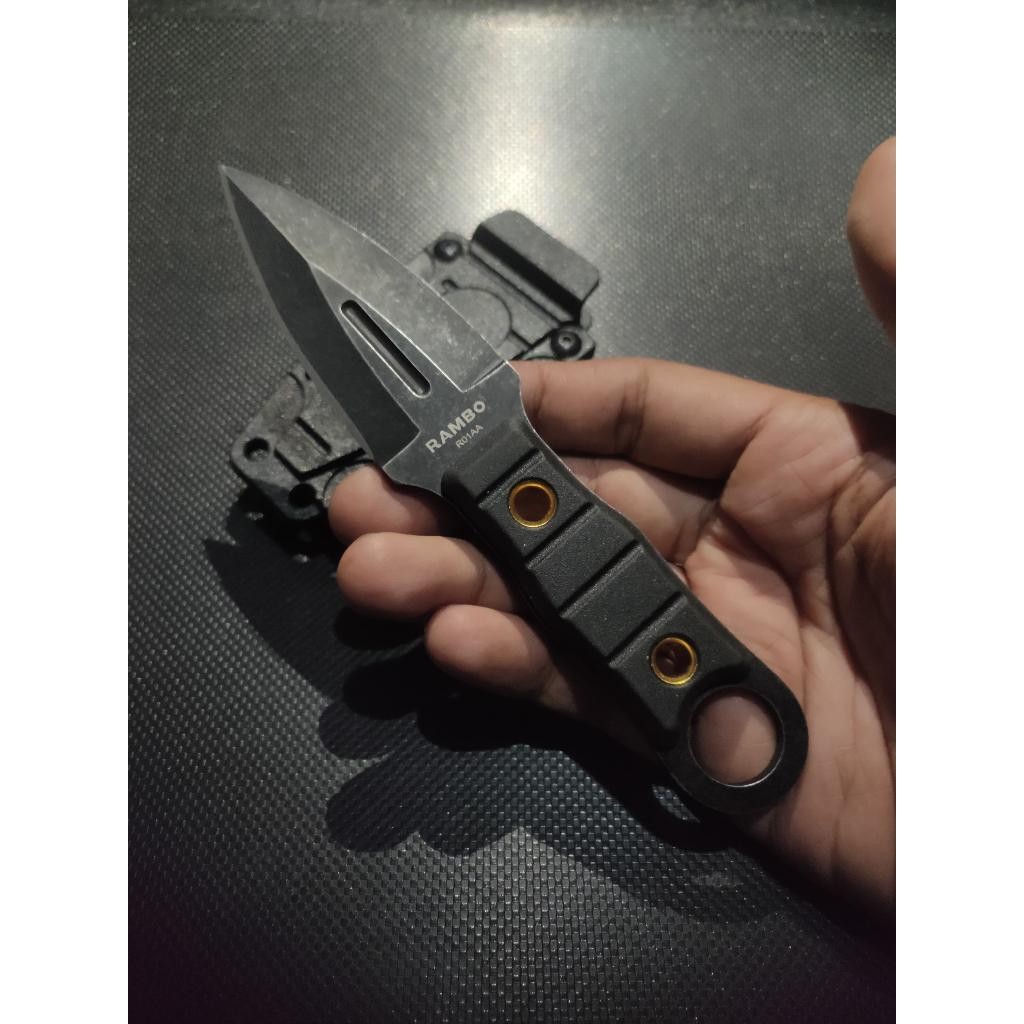 Berkualitas Pisau Survival Rambo P1465 Camping Outdoor Tactical