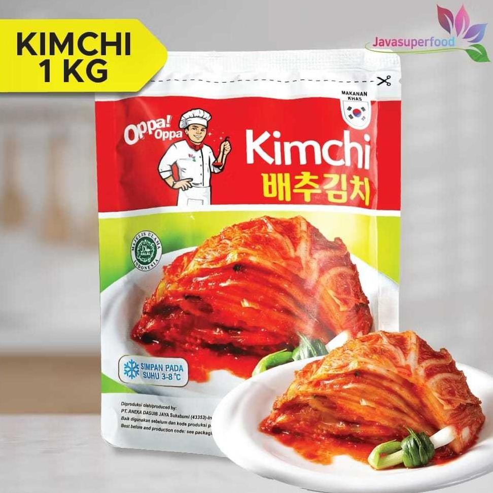

KIMCHI Sawi Fresh / Kimchi Halal / Kimchi Korea 1KG - Makanan Korea Nugi