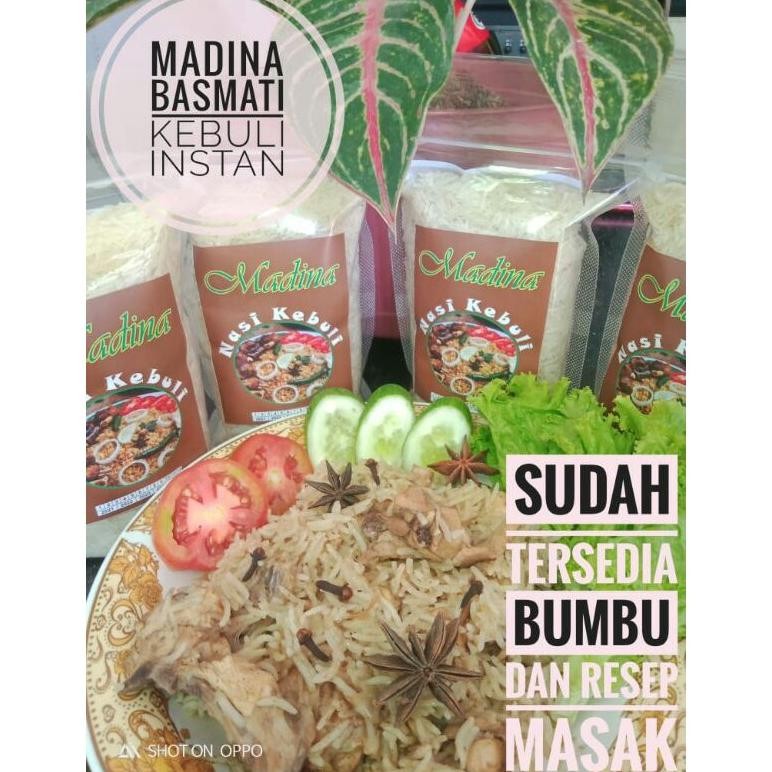 

MURAH..Beras kebuli instan 500 gr.sudah plus bumbu buat 6-7 porsi(beras basmati india) Nugi