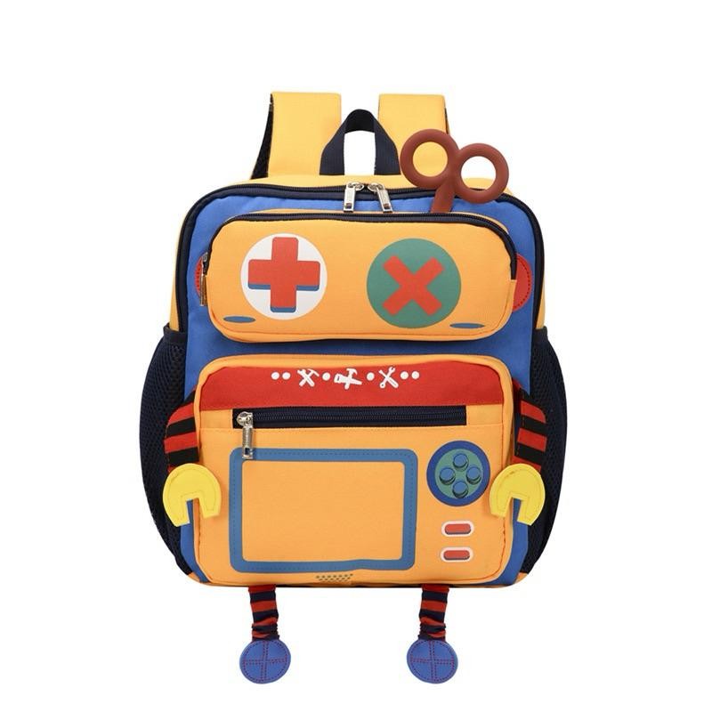 Hitose - Ready Stok New 3D Robot Kids Backpack - Tas Ransel Premium Tebal Anak Robot Calculator Kalk