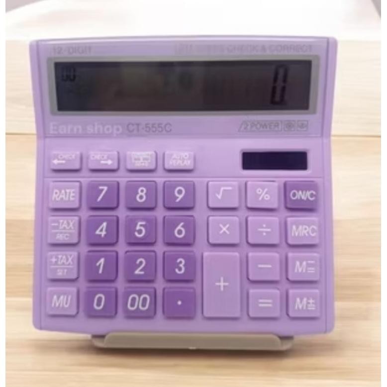 

Kalkulator Dagang Ct -555C Ungu Fancy Warna Ungu 12Digit terbaru RB2