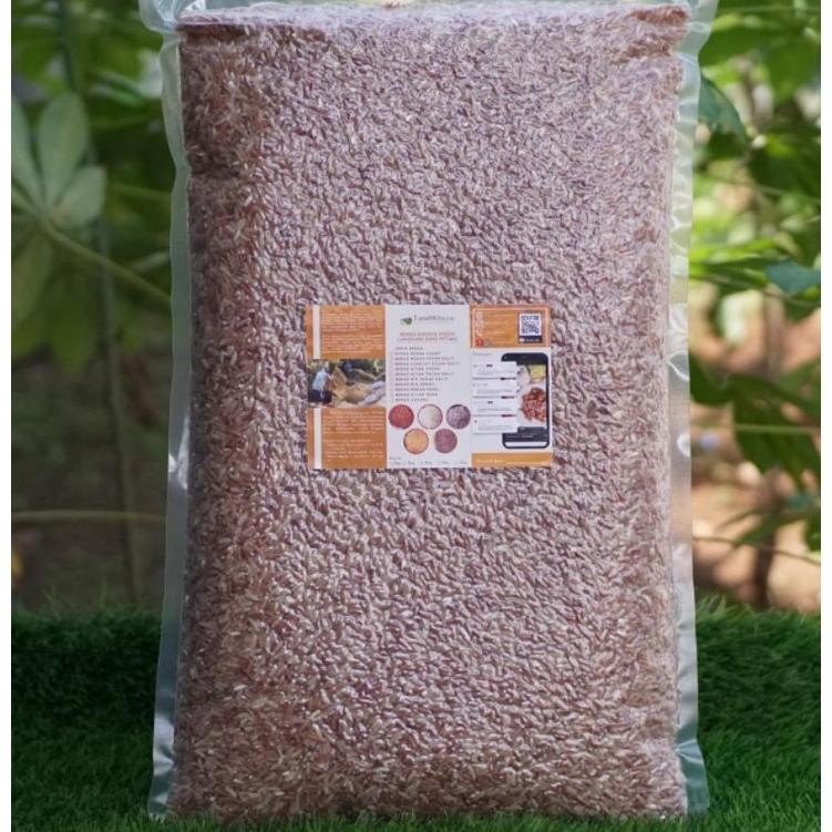

Beras Merah Sosoh Pulen, Empuk, Enak dan Masih Fresh Langsung Dari Sawah Sendiri (5kg) Nugi