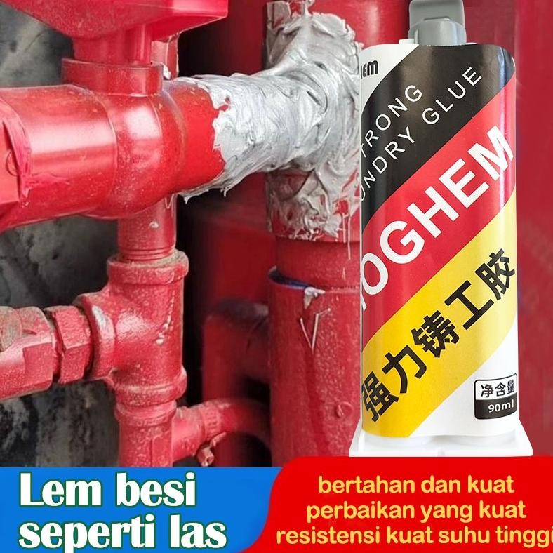 Lem besi super kuat ori lem besi seperti las lem blok mesin tahan panas aluminium besi besi