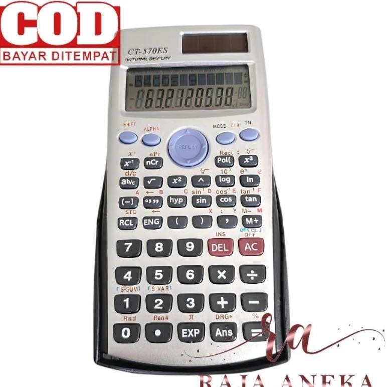 

Kalkulator Scientific SDC 570 Es . Kalkulator anak Sekolah BIG DISPLAY SDC 570 ES CT 570es RB2