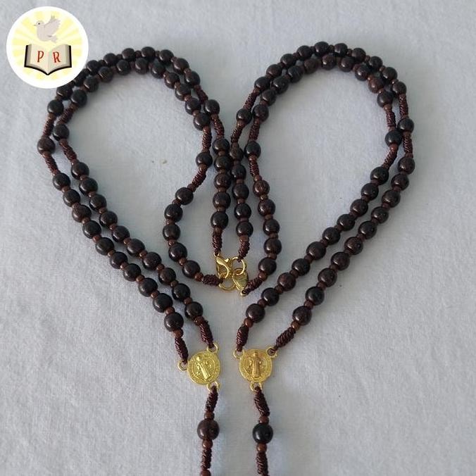 Rosario Kayu Tali (Cokelat Tua)
