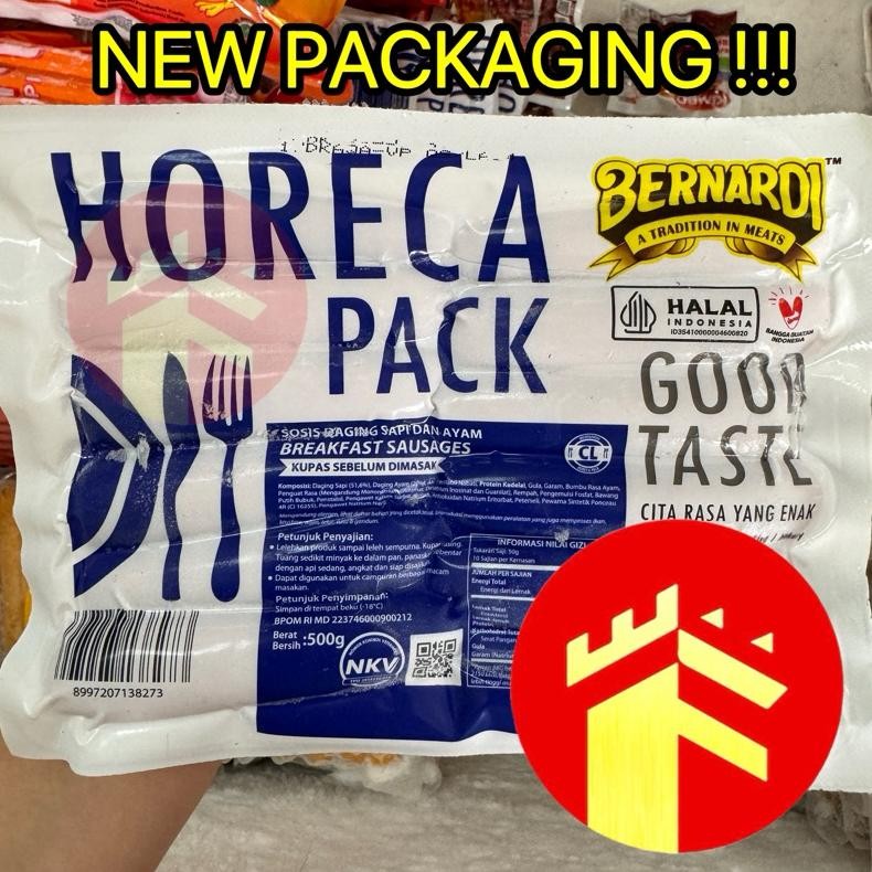 

Bernardi Horeca Pack Sosis Sapi Beef Breakfast Sausages 500 Gr Cl Pack Sosis Horeka Bernardi Nugi