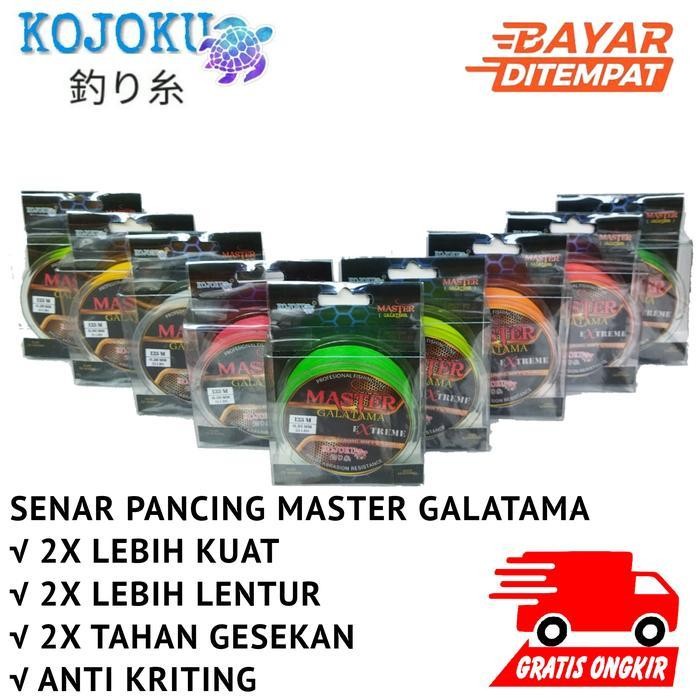 Senar Pancing Master Galatama Kecil Super Kuat Anti Kriting Cocok Untuk Lomba Di Kolam Empang Danau 