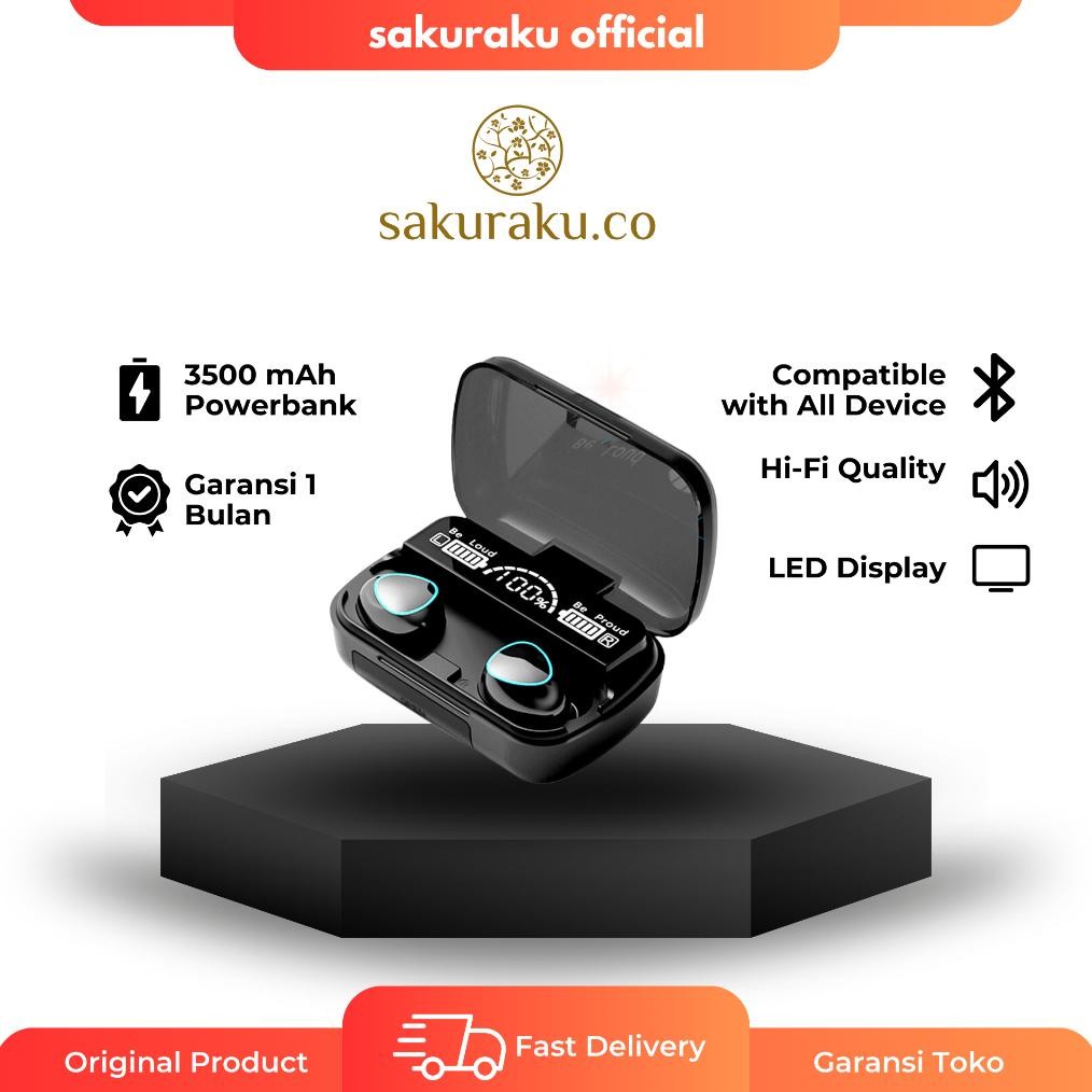 M10 TWS V5.3 BT Wireless Headset Bluetooth Nugi