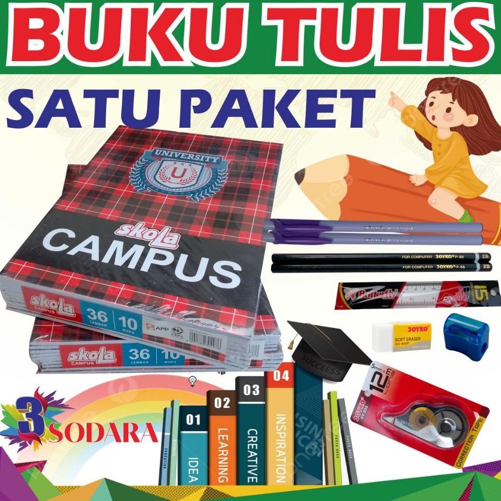 

Koe-1116 Buku Tulis Perlengkapan Anak Sekolah Satu Paket Koe-1116