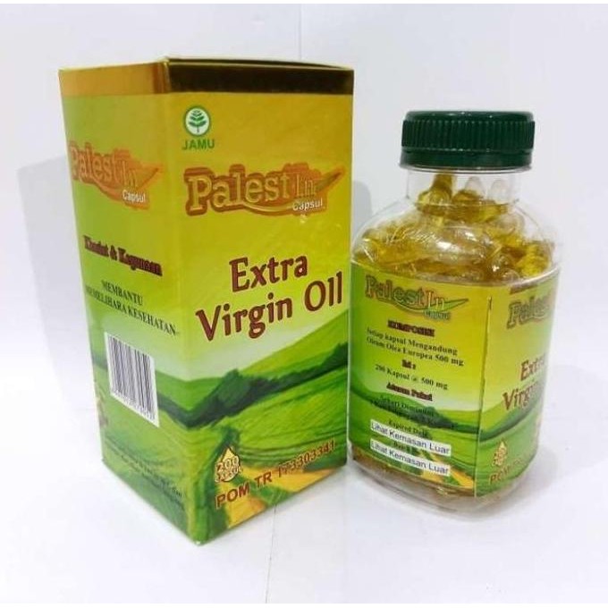 Kapsul Minyak Zaitun Palestina 200 Butir - Extra Virgin Herbal Asli Diskon