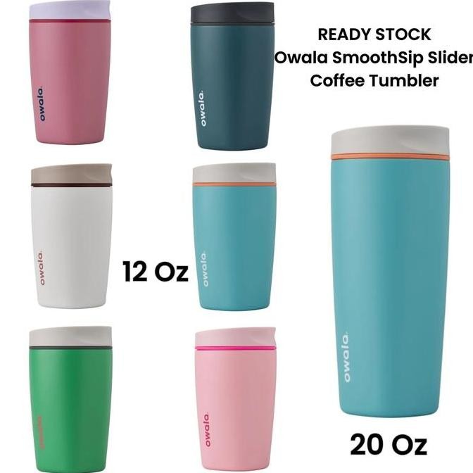 Owala SmoothSip Slider Coffee Tumbler 12 / 20 Oz