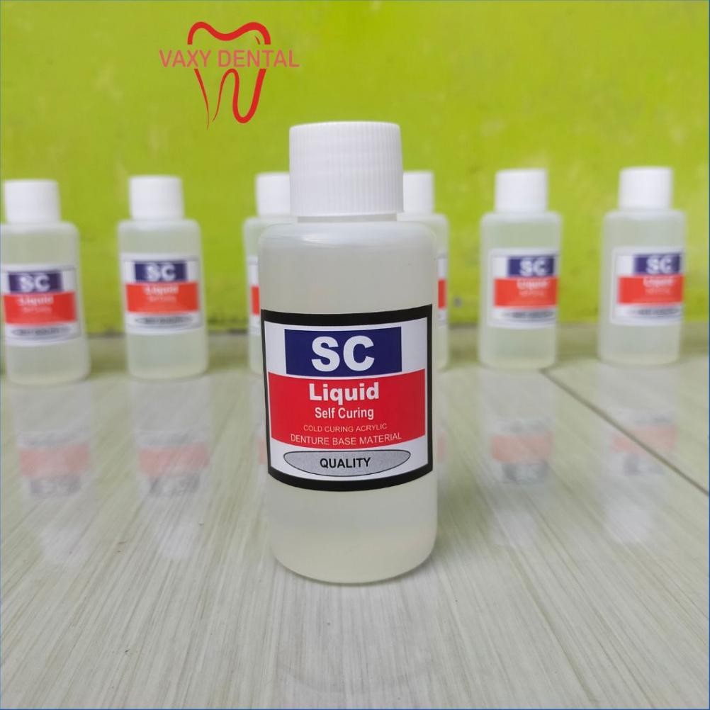 SC Liquid 100 ml Minyak Self Curing Cairan Bahan Pembuatan Rahang Gigi Palsu Yang Otomatis Tanpa Reb