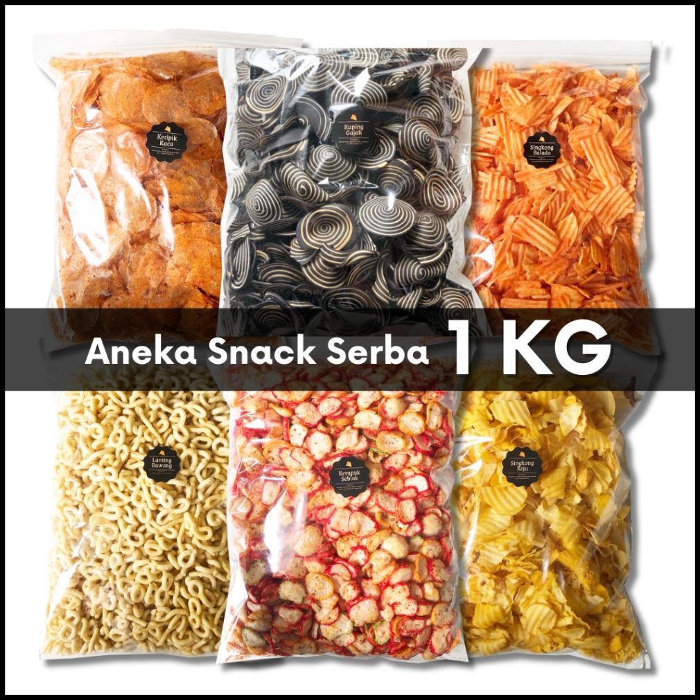 

READY STOCK [DELISH SNACKS] Aneka Snack 1000 Gram / Grosir Kilo Kiloan / Cemilan Camilan Bal Grosiran