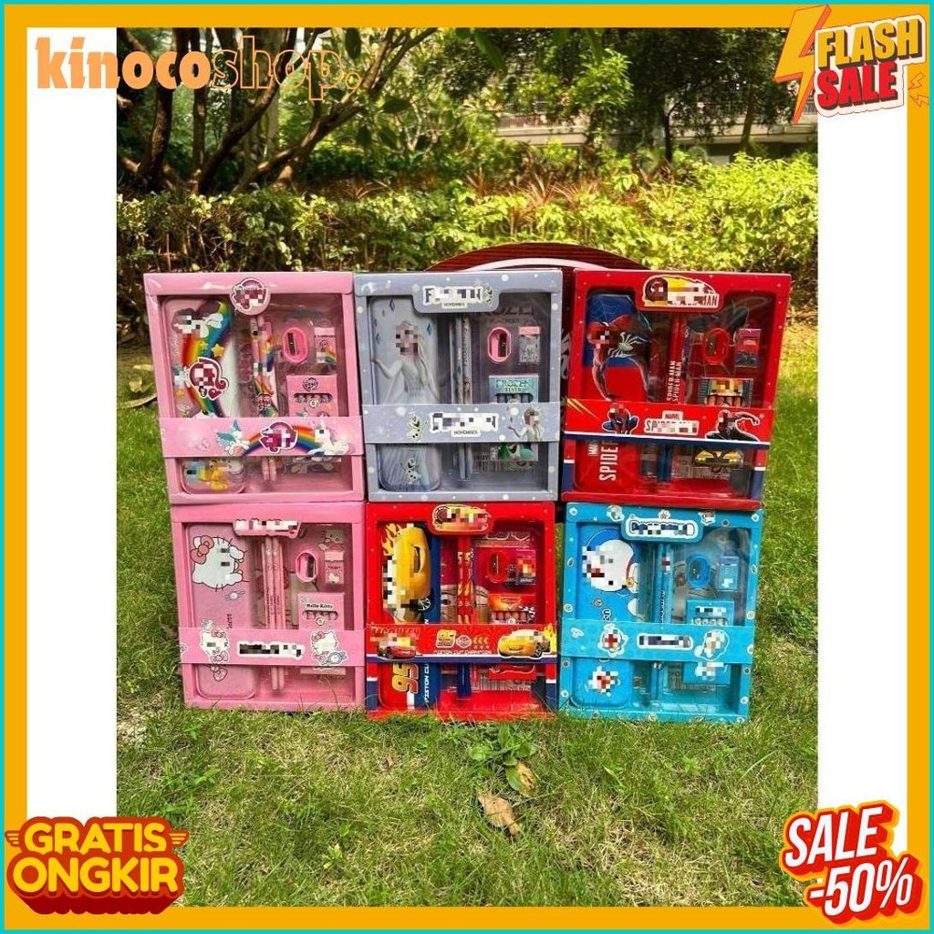 

Dsm Paket Alat Tulis Set 7 In 1 Set Stationery 7In1 Karakter Kartun Alat Tulis Anak Sekolah Penghapus Pengaris Kotak Pensil Penggaris Crayon Flash Sale! Diskon Hingga 70%