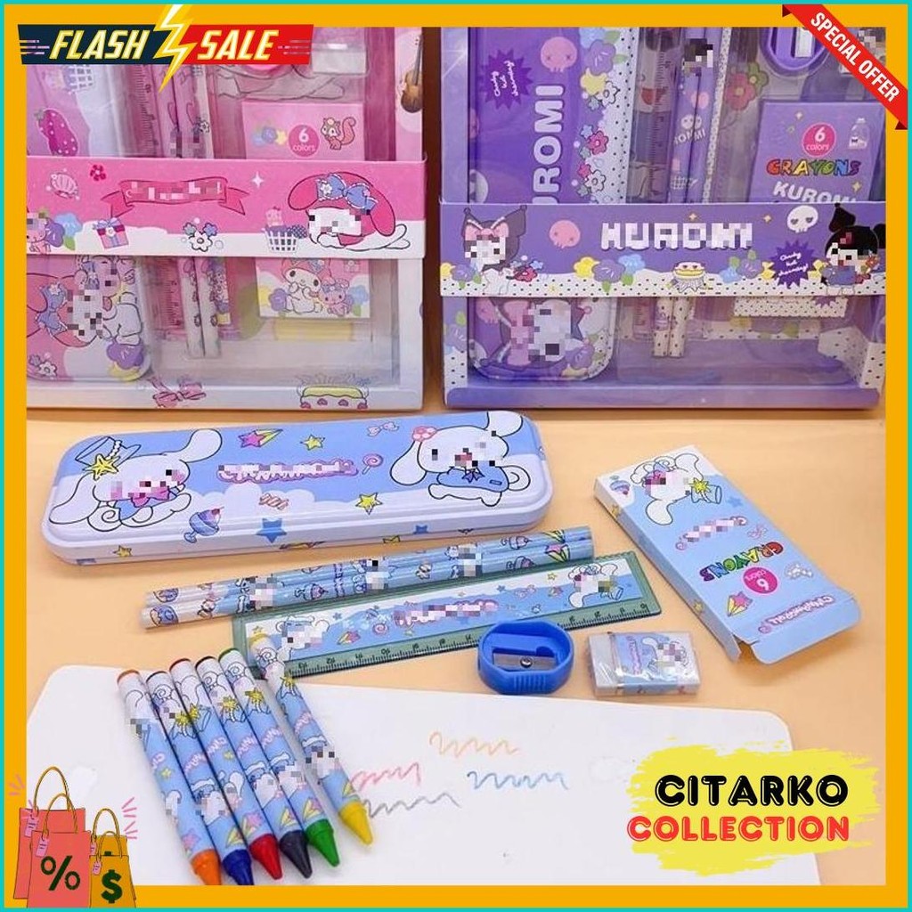 

Dsm Paket Alat Tulis Set 7 In 1 Set Stationery 7In1 Karakter Kartun Alat Tulis Anak Sekolah Penghapus Pengaris Kotak Pensil Penggaris Crayon Diskon Setengah Harga