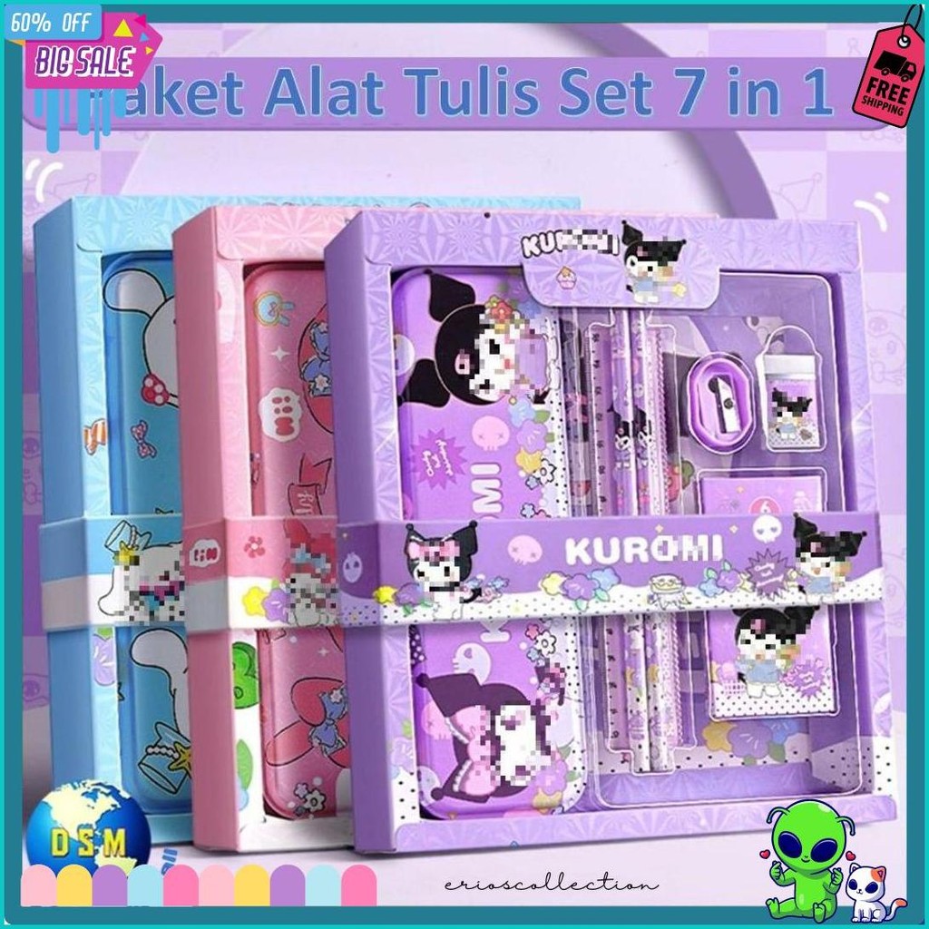 

Dsm Paket Alat Tulis Set 7 In 1 Set Stationery 7In1 Karakter Kartun Alat Tulis Anak Sekolah Penghapus Pengaris Kotak Pensil Penggaris Crayon Diskon