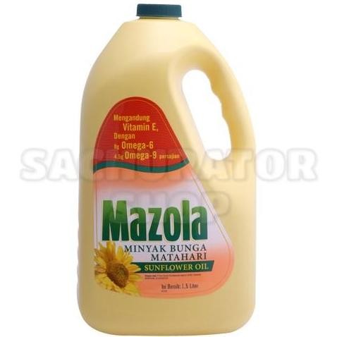 

Mazola Sunflower Oil 1.5 Liter Minyak Bunga Matahari Sehat Import Diskon!