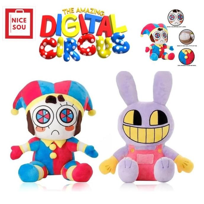 Siap Kirim Boneka Pomni Digital Circus Plush Lucu - Karakter Viral TikTok