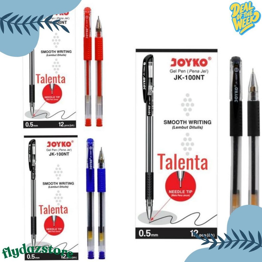 

Pulpen Gel Joyko Jk 100Nt 0.5Mm Grosir 12 Pcs Terlengkap Dan Termurah
