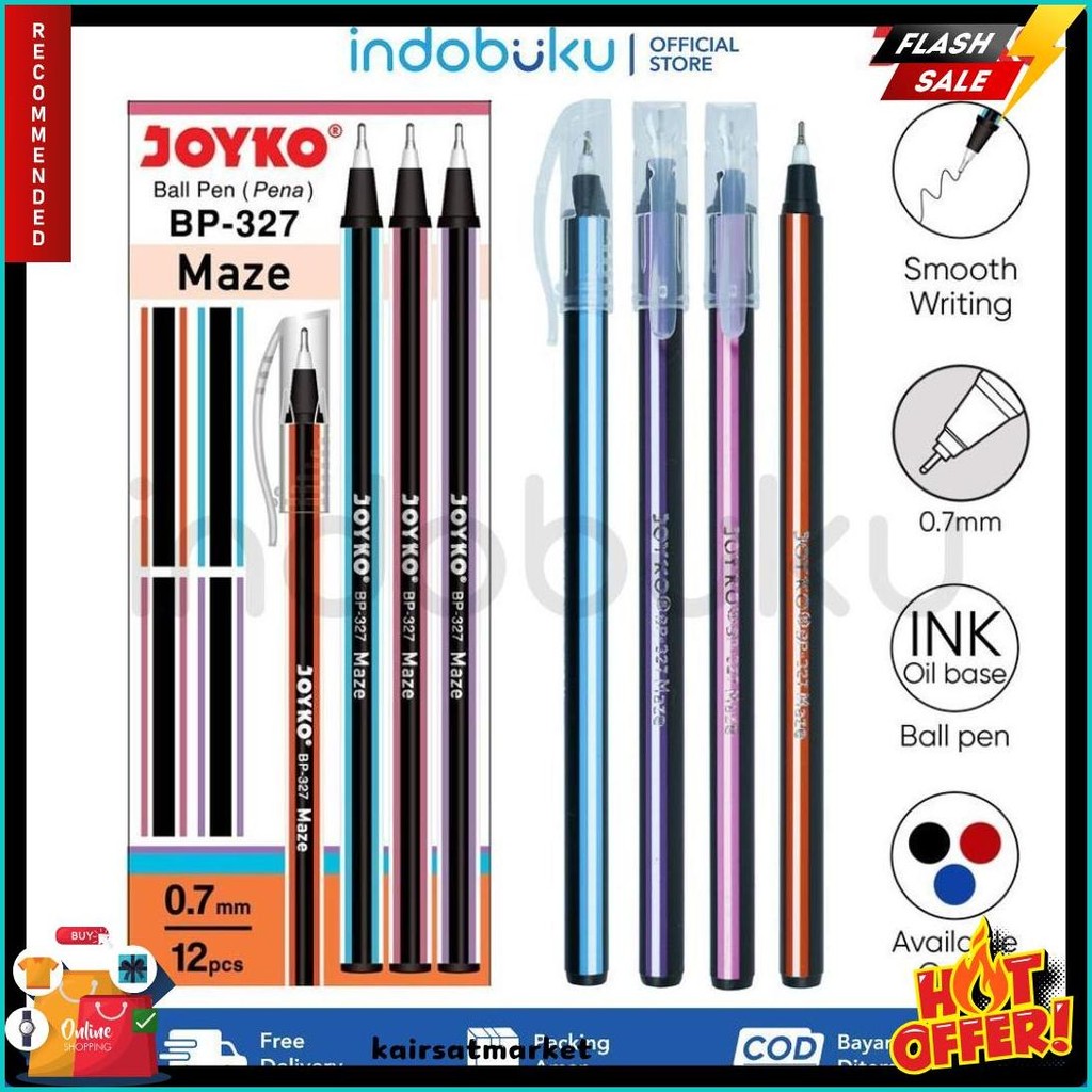 

Pulpen Joyko Maze 0.7Mm Hitam Bp-327 ( 1 Pack Isi 12 Pcs ) Flash Sale! Diskon Hingga 70%
