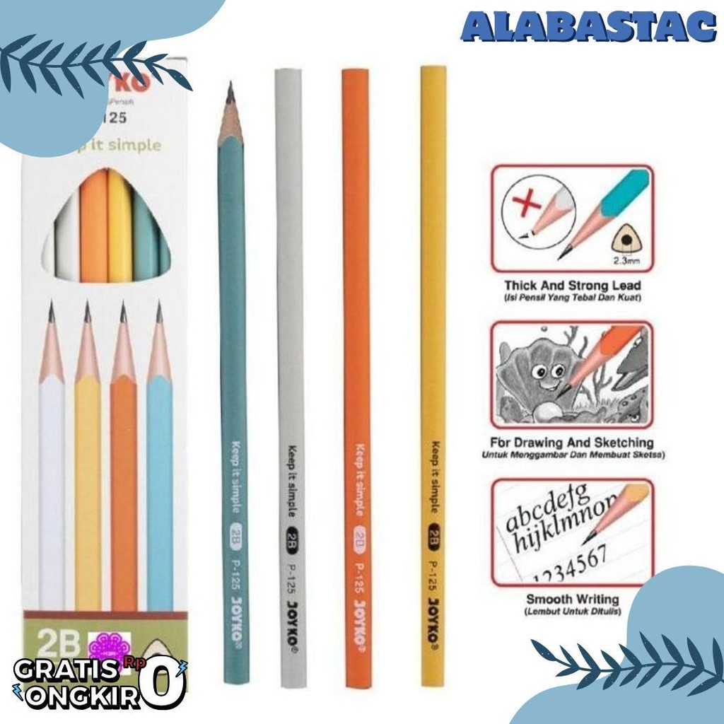 

Pensil Joyko P-121/P-125 2B 12 Pcs Kayu Berkualitas Terlaris! Produk Ini Banyak Dicari