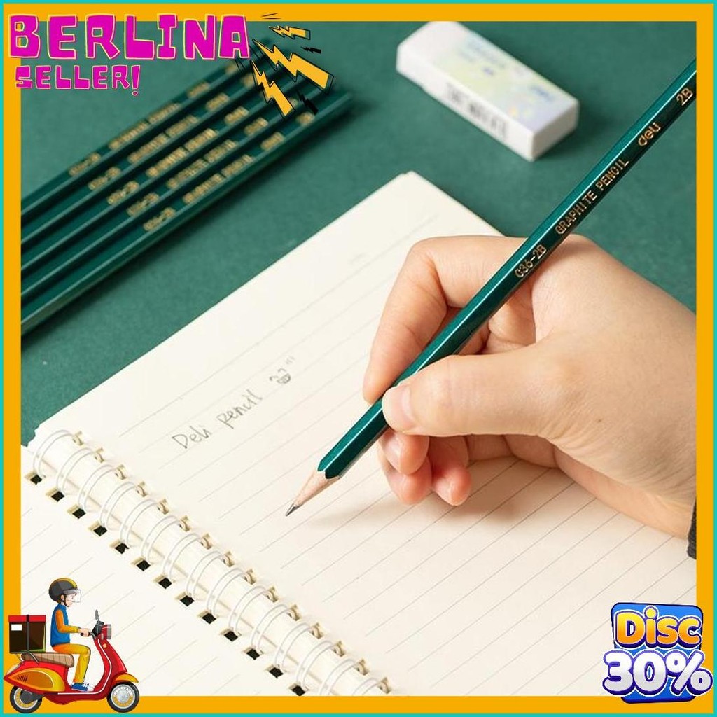 

Deli Pensil Kayu 2B 10Pcs Ce Certified Diskon