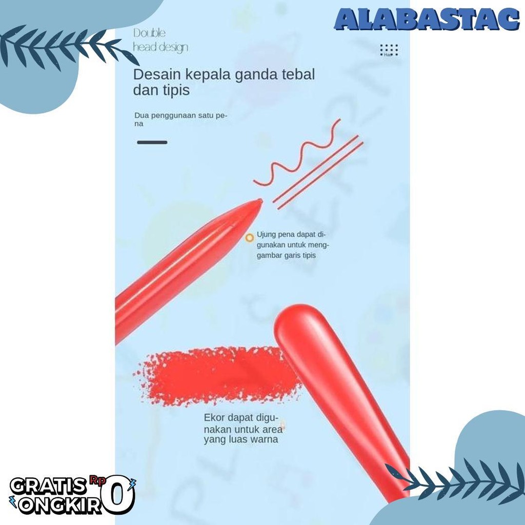 

Puluz High Quality Crayon Lab Non Toxic Crayon Triangular Crayon Lab Triangle Crayon Plastik Anti Kotor Tangan Diskon