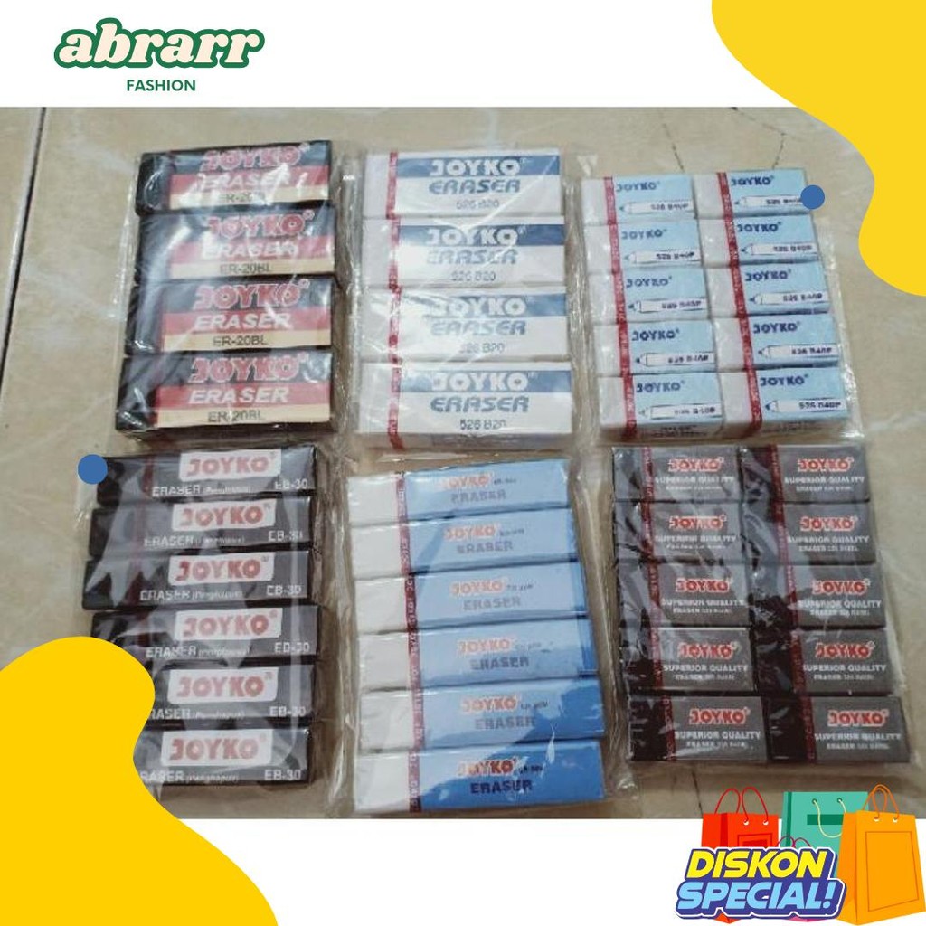 

(100Gr) 1 Set Penghapus Joyko Berkualitas Flash Sale! Diskon Hingga 70%
