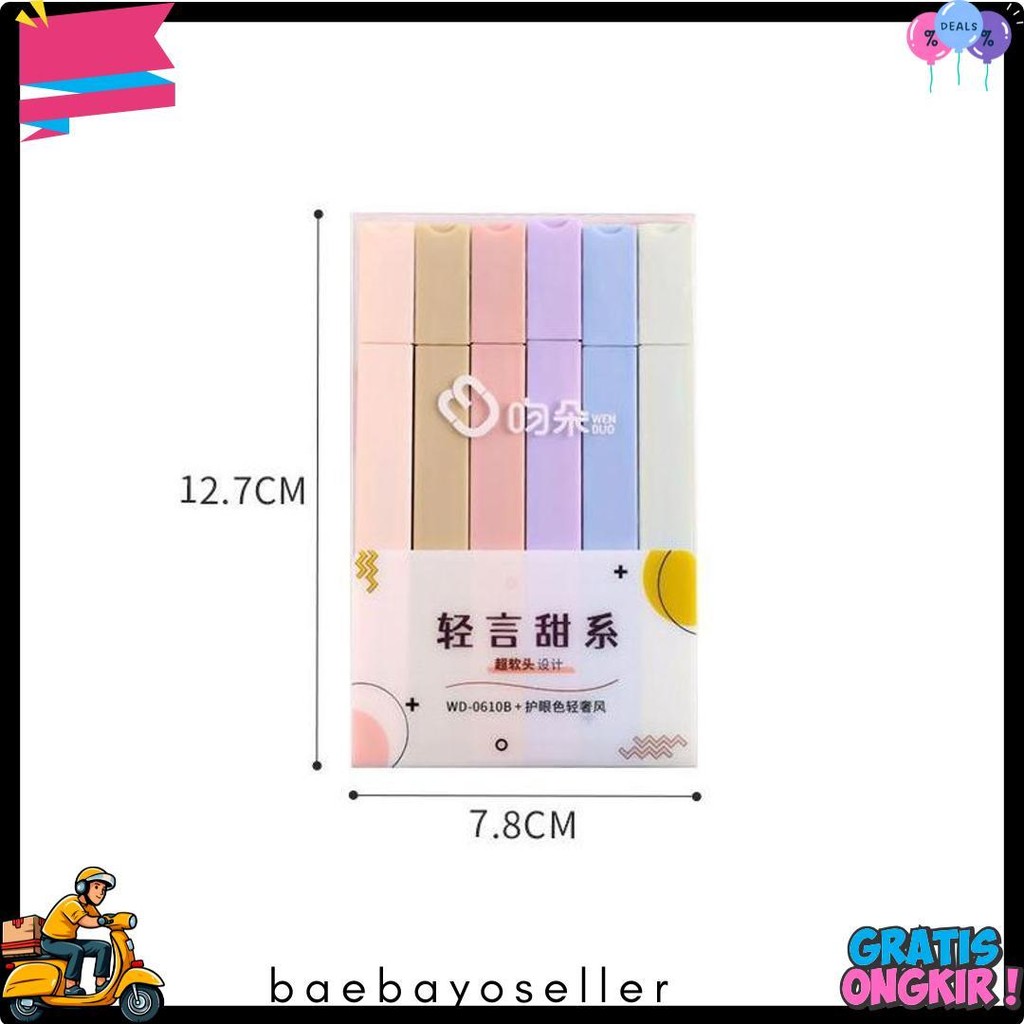 

Stabilo Penyorot Warna Pastel 6 Warna Cepat Kering Terlengkap Dan Termurah